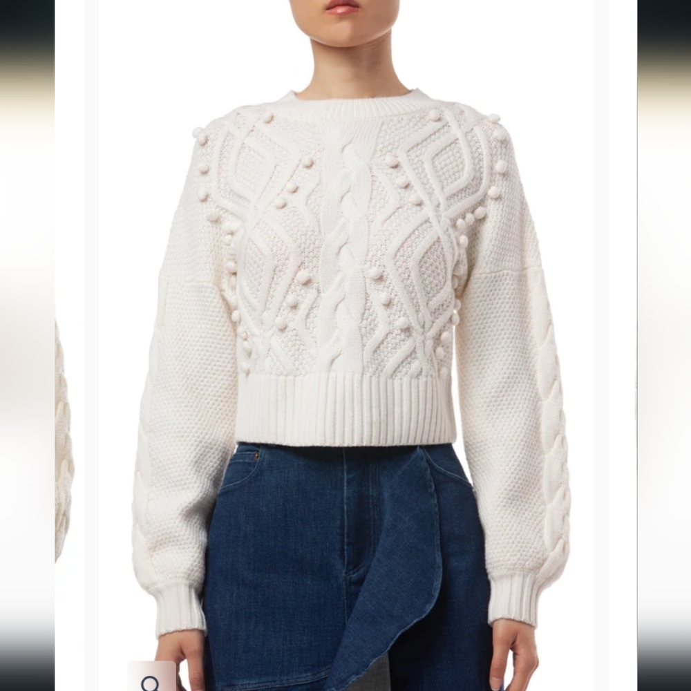 AMUR Brie Sweater Pom Pom